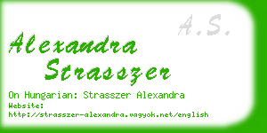 alexandra strasszer business card